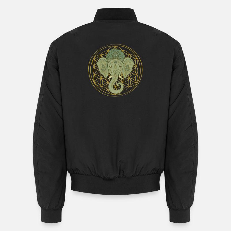 Elephant - Unisex Bomber Jacket - black