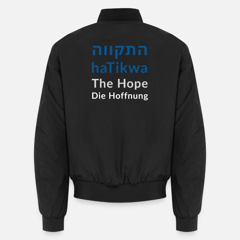 HaTikva - The Hope - Unisex Bomber Jacket - black