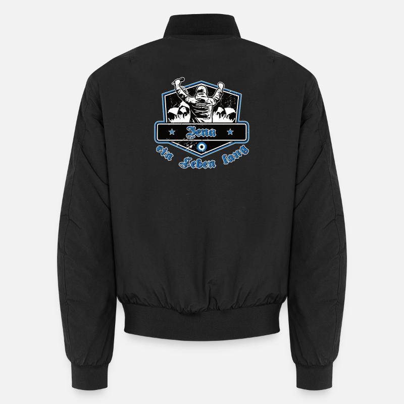 Jena ein Leben lang – Fußball - Unisex Bomberjacke - Schwarz