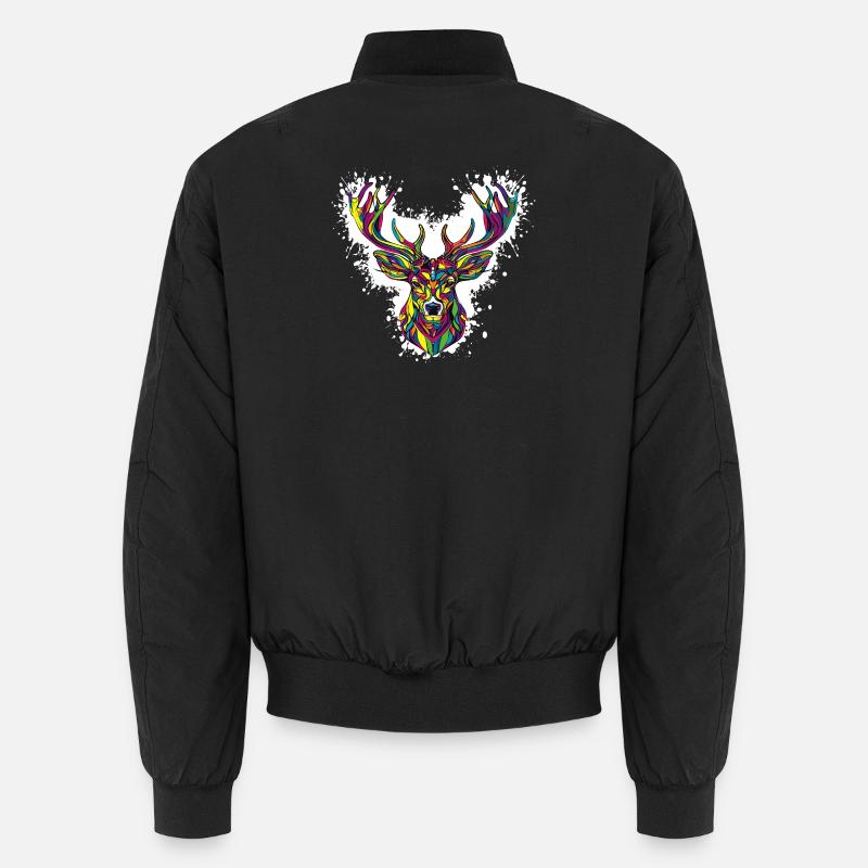 Hirschkopf   Unisex Bomberjacke