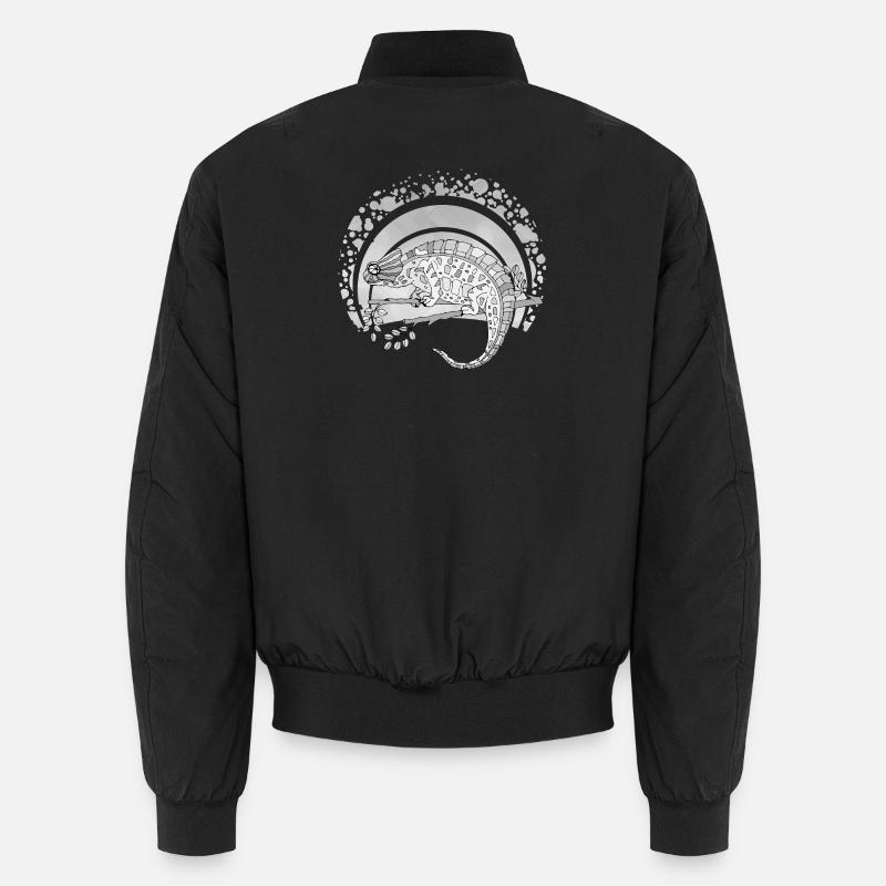 Chamäleon - Unisex Bomberjacke - Schwarz