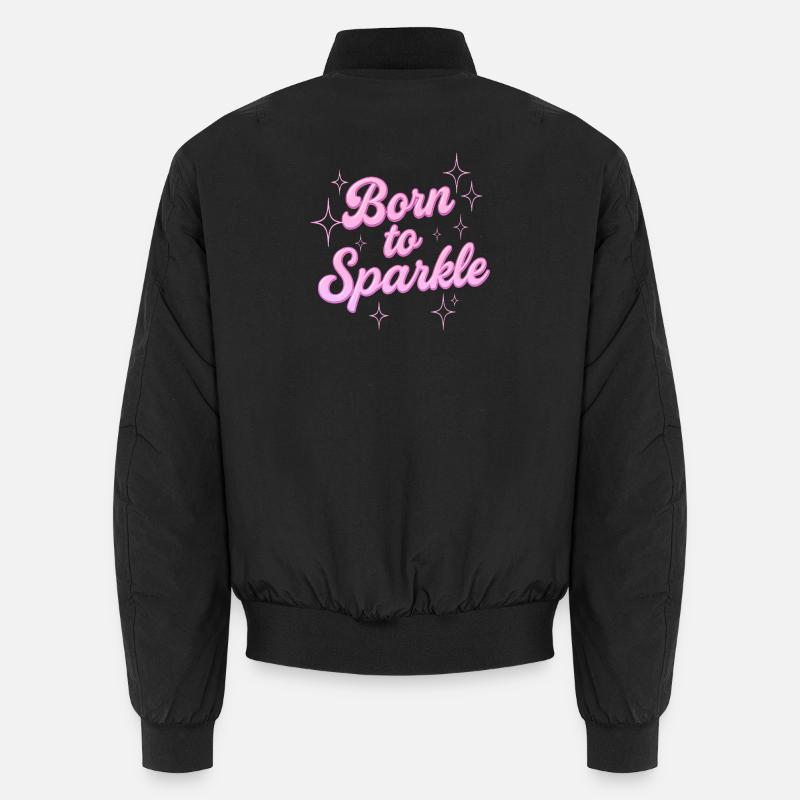 born to sparkle / y2k statement design Unisex Bomberjacke