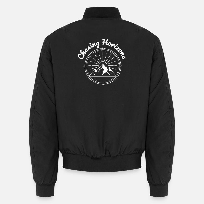 Chasing Horizons - Unisex Bomber Jacket - black