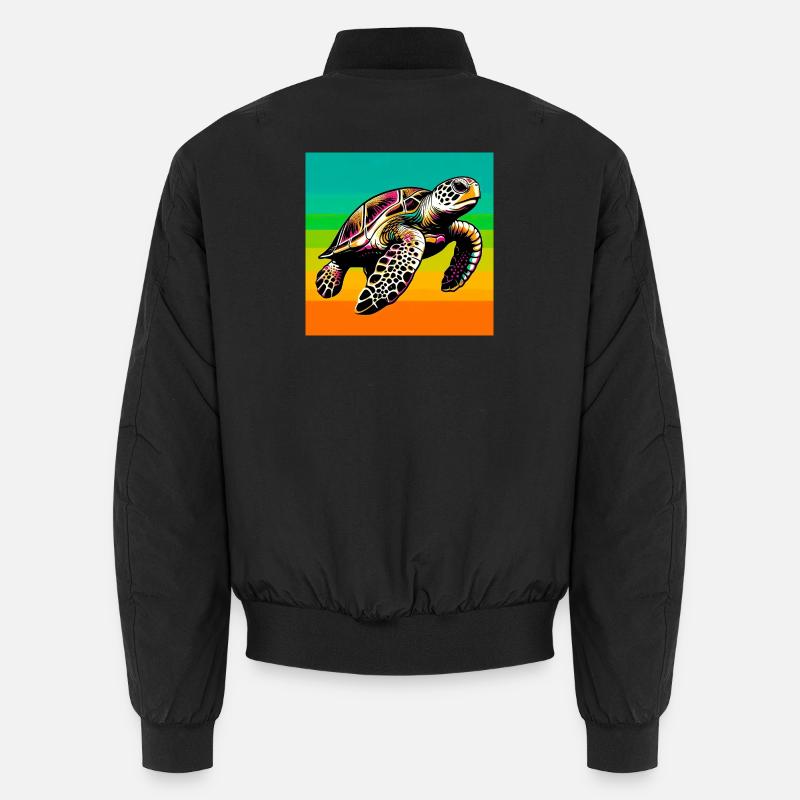 Schildkröte - Unisex Bomberjacke - Schwarz