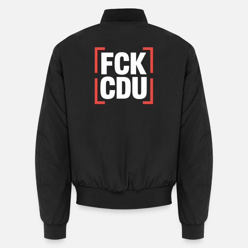 FCK CDU  - Anti CDU/CSU Logo - Unisex Bomberjacke - Schwarz