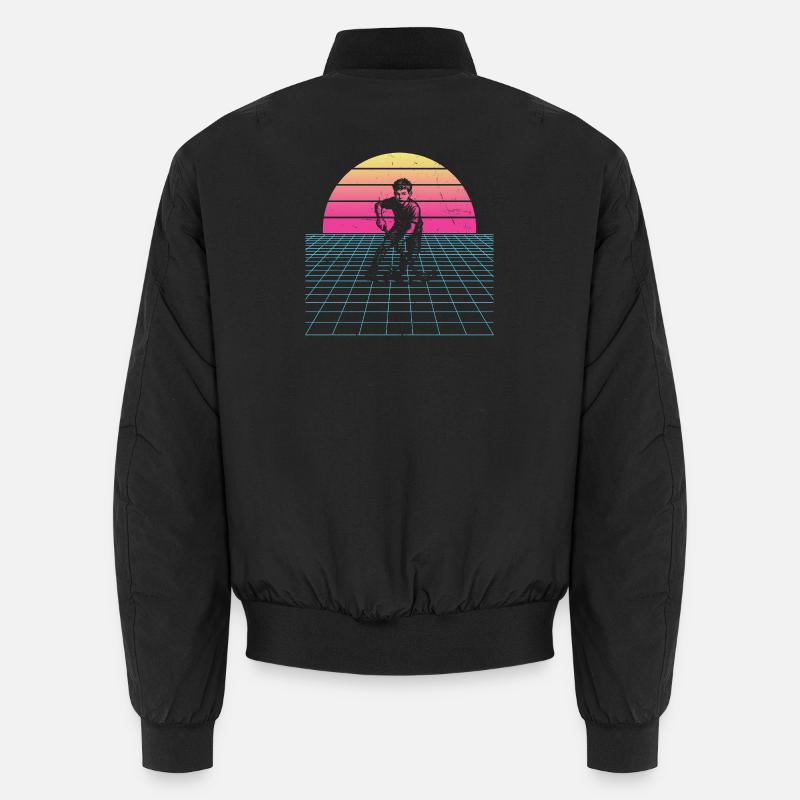 Compact floorball design for floorball Unisex Bomber Jacket