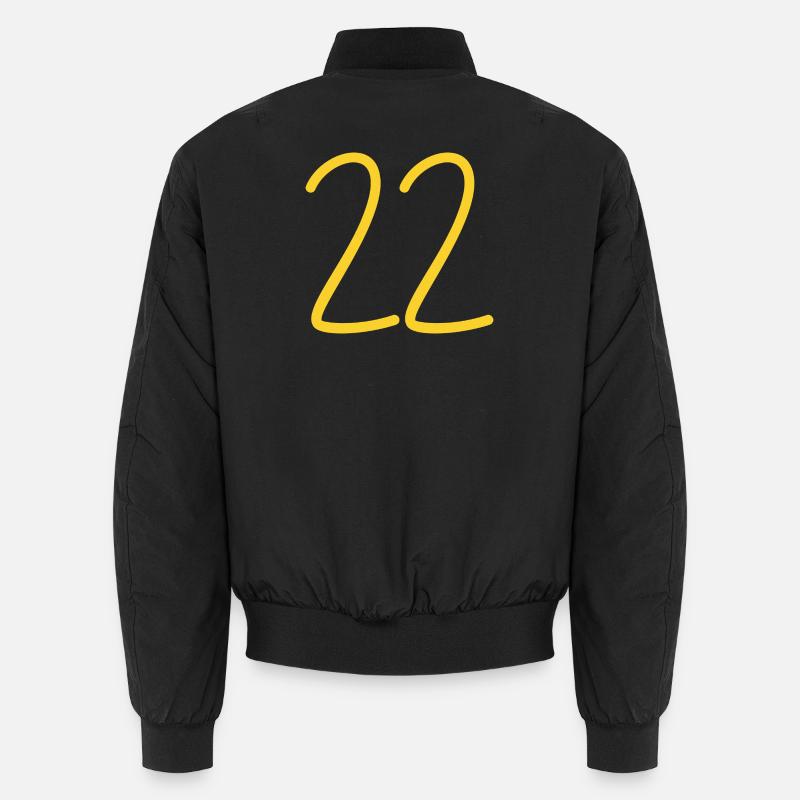 22 - Unisex Bomber Jacket - black