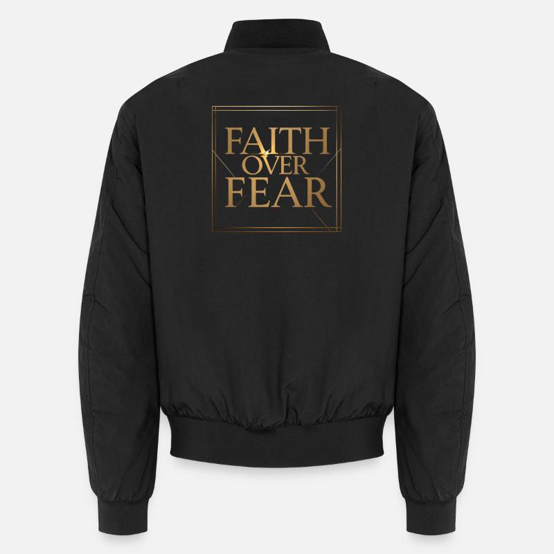 Glaube statt Angst Unisex Bomberjacke