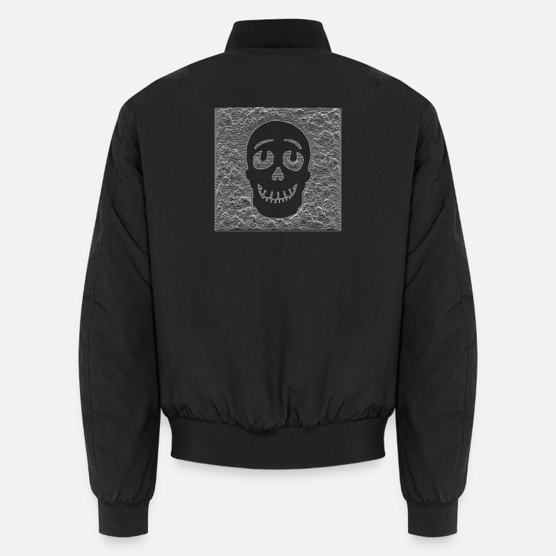 Blanc crâne - Bomber unisexe - noir