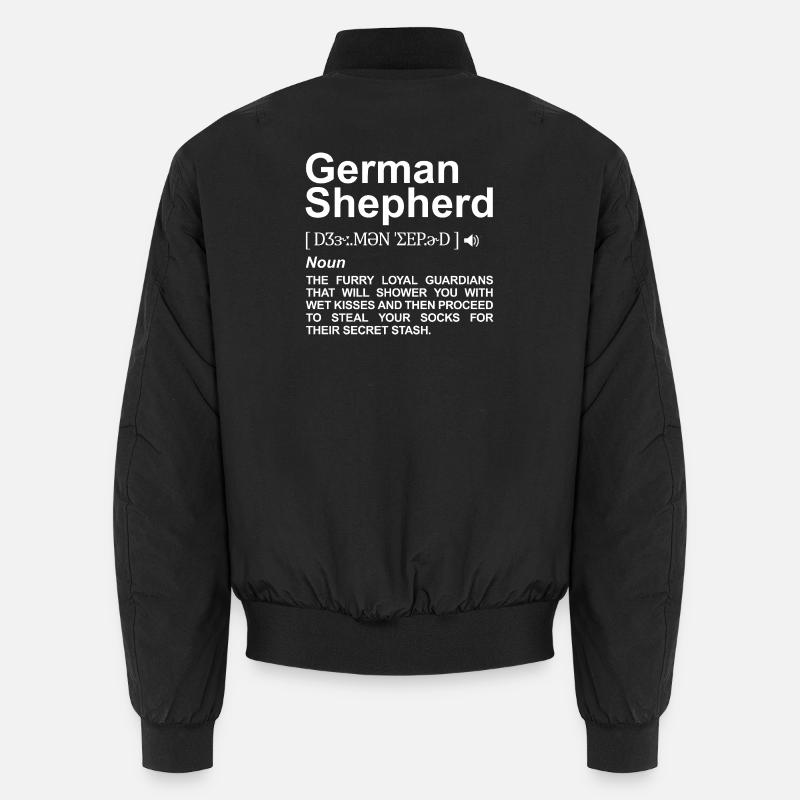 German Shepherd Definition - Unisex Bomberjacke - Schwarz