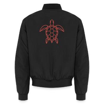 Tortue - Bomber unisexe - noir - Dos - AI Model Male 185 light (185cm)