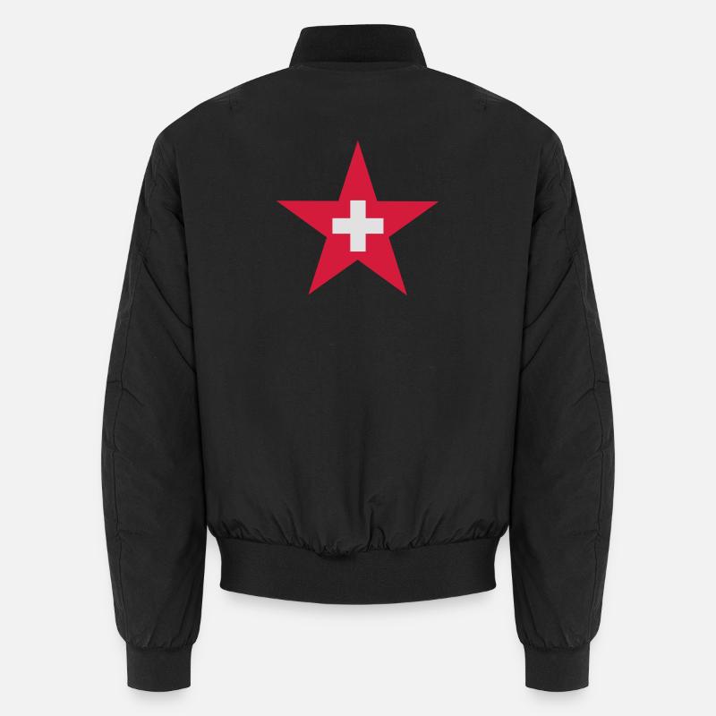 Étoile suisse - Bomber unisexe - noir