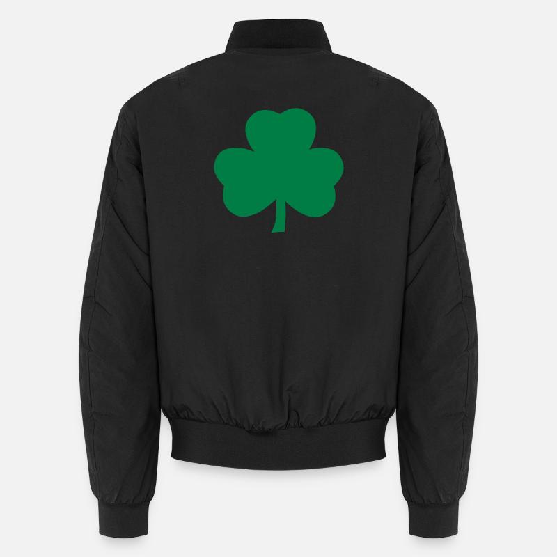 Shamrock - Unisex Bomber Jacket - black