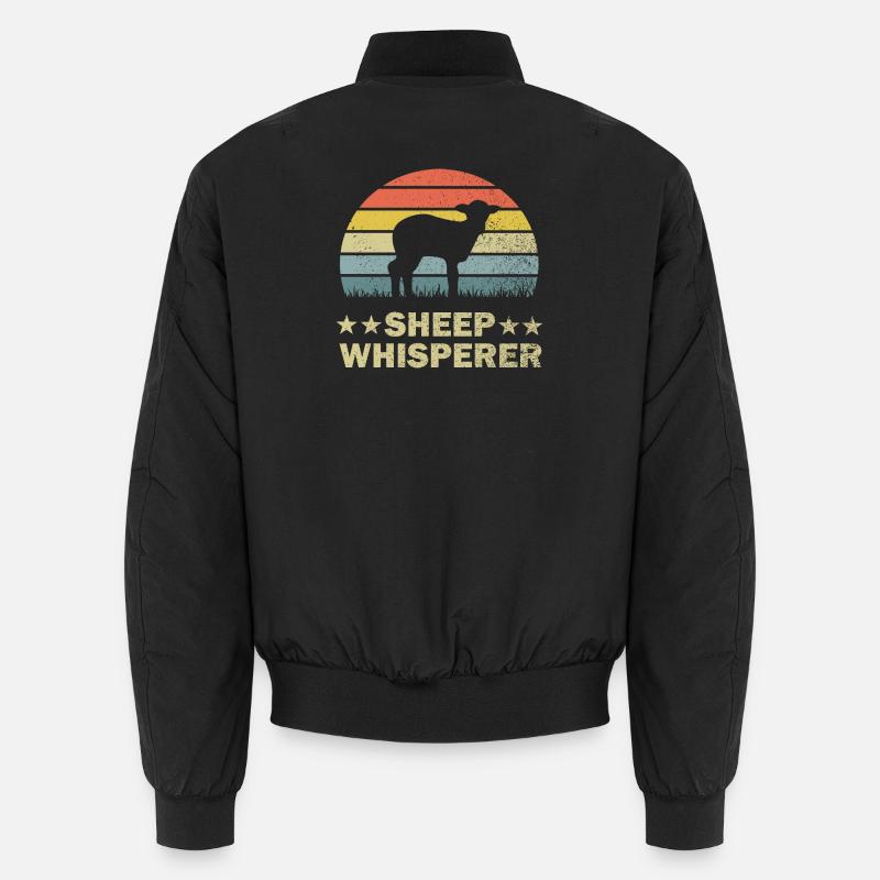 Schaf Schafe Unisex Bomberjacke