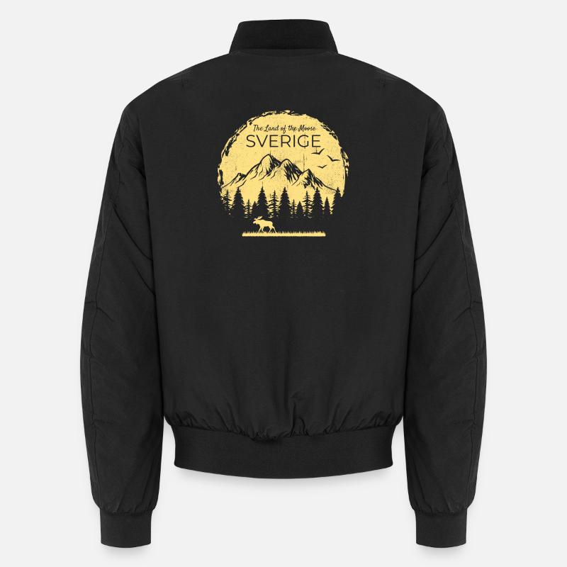 Sverige Terre de l’orignal Elch Design Bomber unisexe