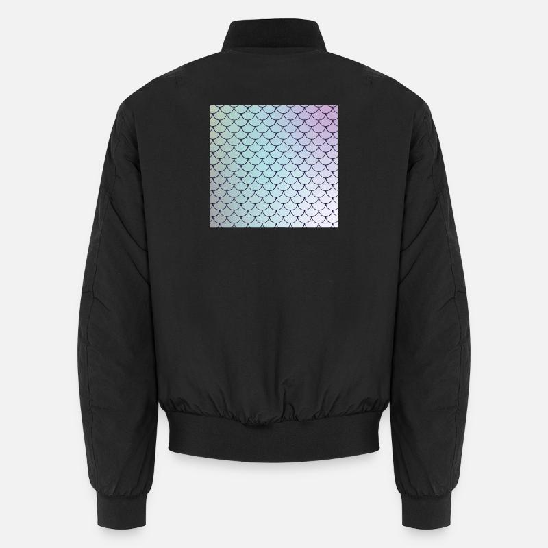 Motif d’écailles de poisson aquarelle Bomber unisexe