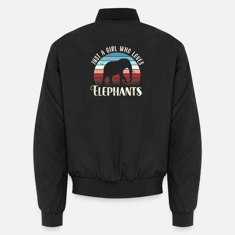 Elefant Elefanten Unisex Bomberjacke