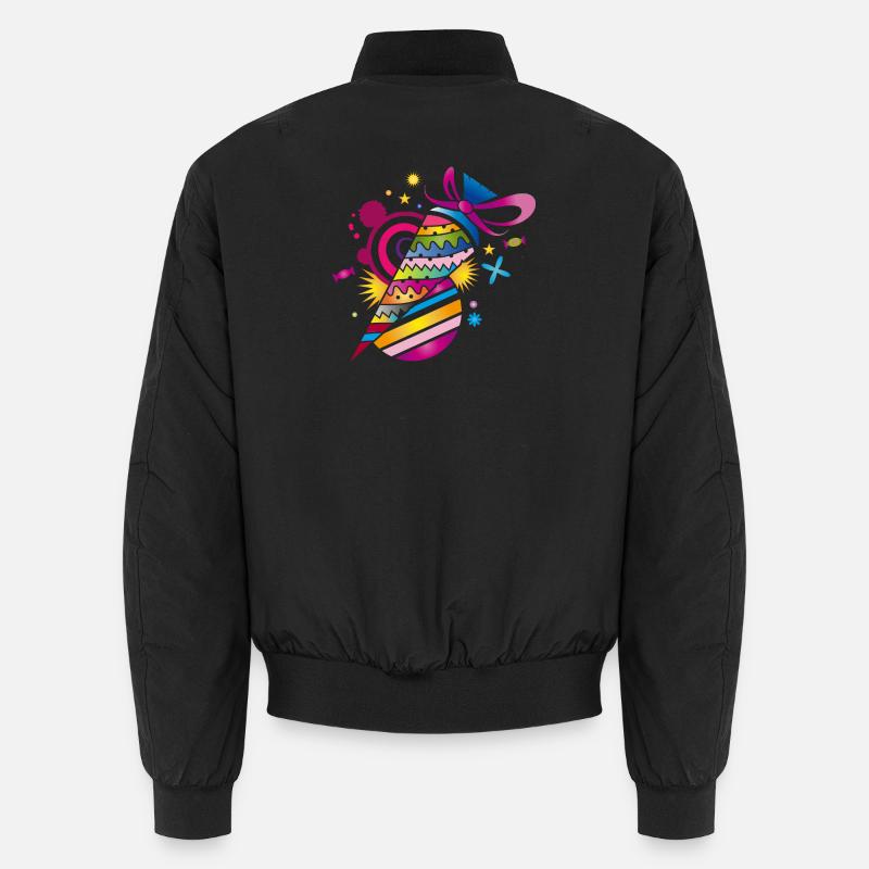 kunterbunte gemusterte Schultüte zur Einschulung Unisex Bomberjacke