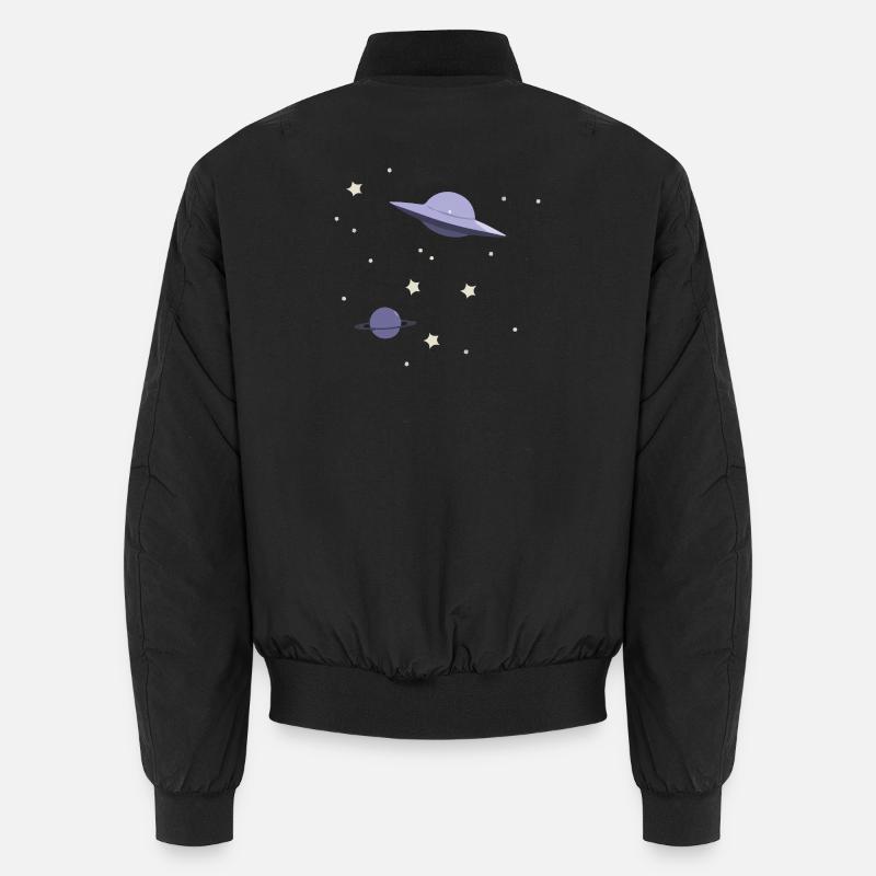 UFO in space Unisex Bomber Jacket