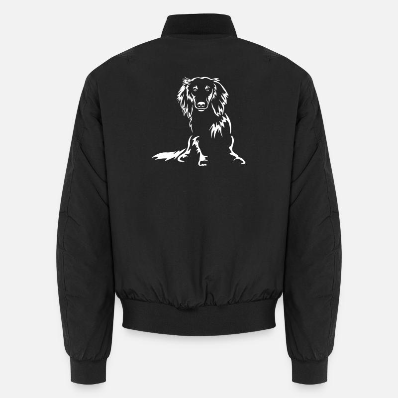 Dachshund "Black Edition" - Unisex Bomber Jacket - black