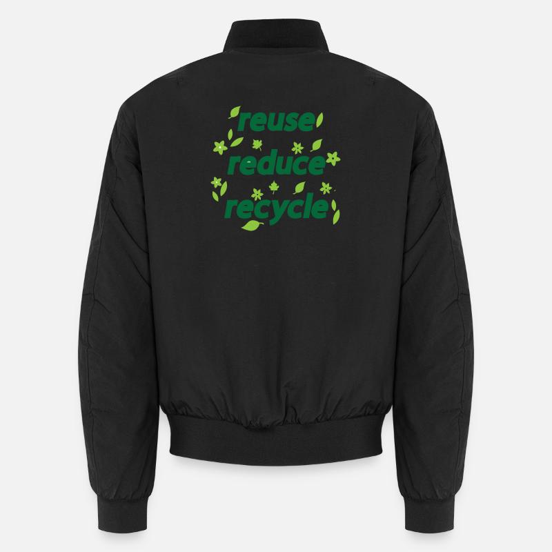 Reduzieren, Wiederverwenden, Recyceln Unisex Bomberjacke