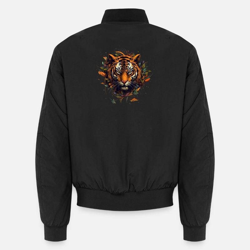 Designer Style Tiger - Unisex Bomberjacke - Schwarz