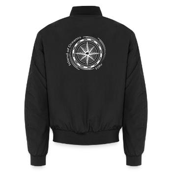 Island of Dreams - Föhr - Unisex Bomberjacke - Schwarz - Hinten - AI Model Male 185 light (185cm)