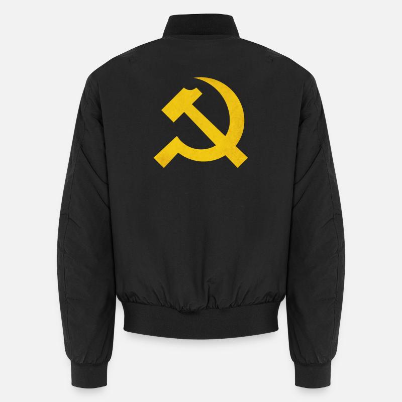 Hammer und Sichel - Unisex Bomberjacke - Schwarz