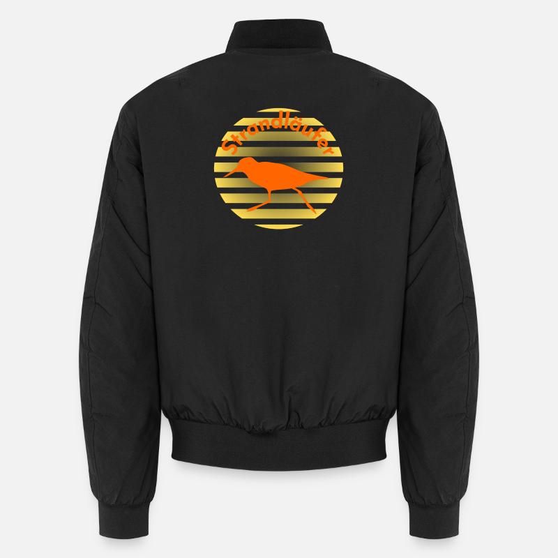 Strandläufer - Unisex Bomberjacke - Schwarz