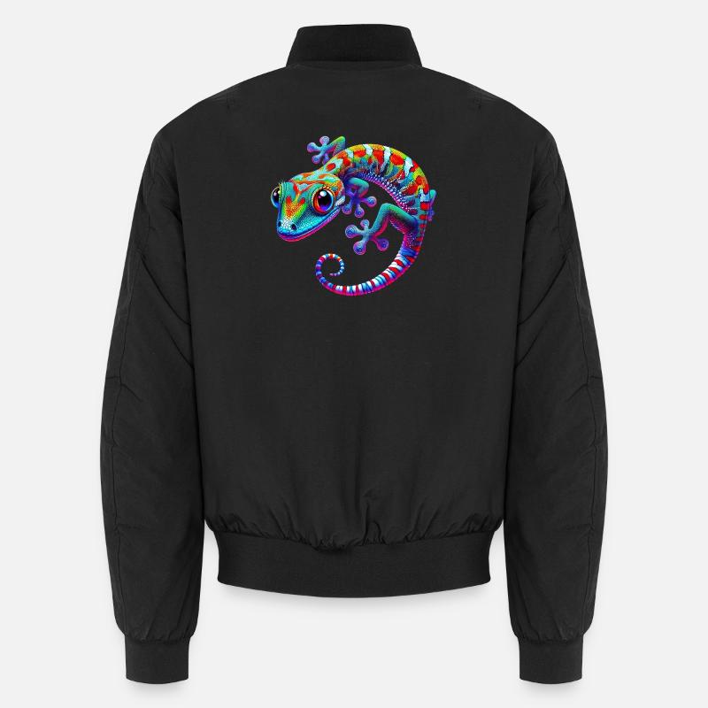 Gecko - Unisex Bomberjacke - Schwarz