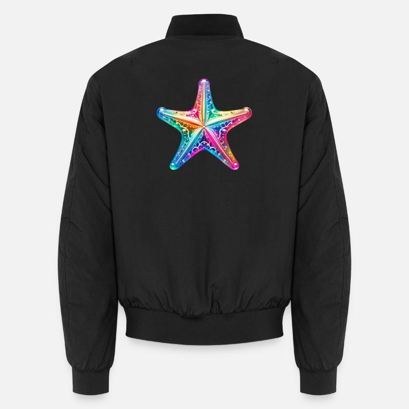 Étoile de mer - Bomber unisexe - noir