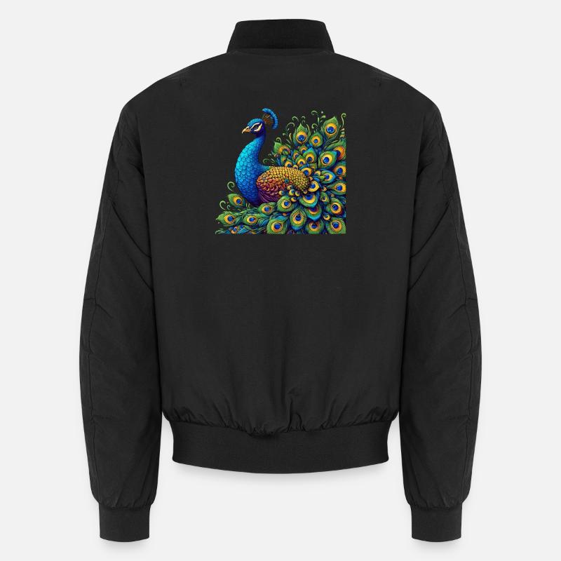 Paon - Bomber unisexe - noir