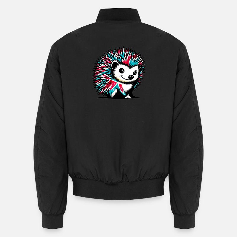 Igel - Unisex Bomberjacke - Schwarz