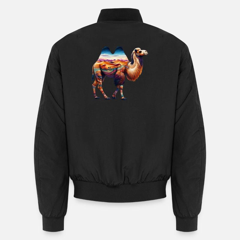 Camel Unisex Bomber Jacket