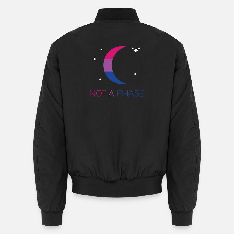 LGBTQ Pride Month - Not a Phase - Bisexual Unisex Bomber Jacket