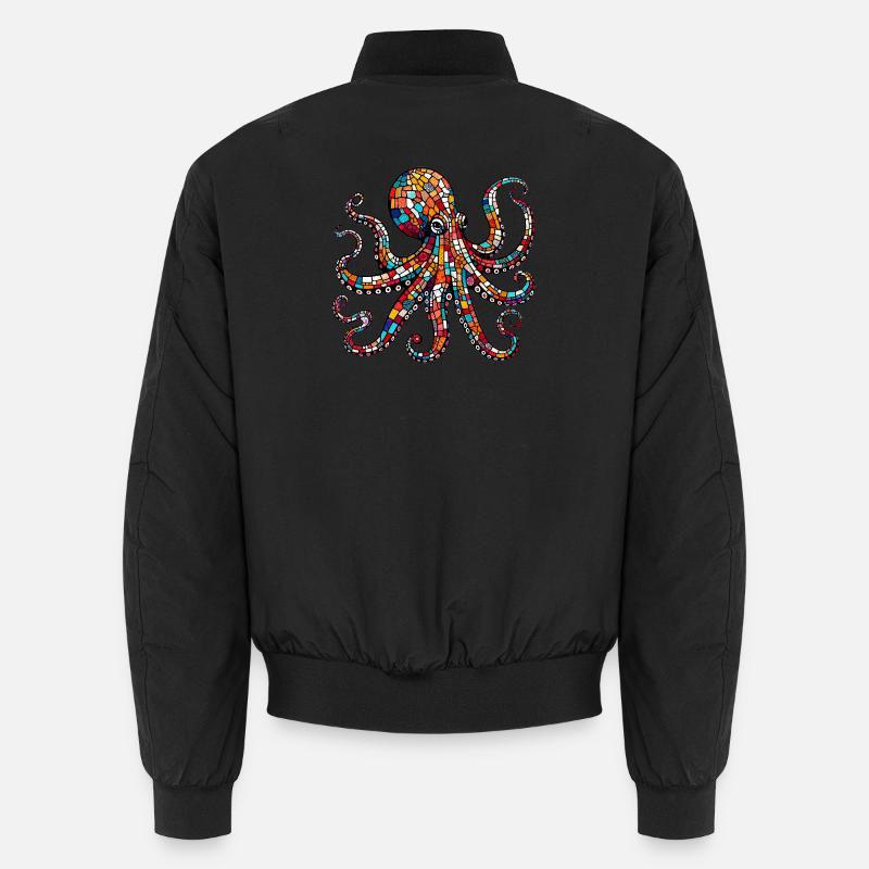 Pieuvre - Bomber unisexe - noir