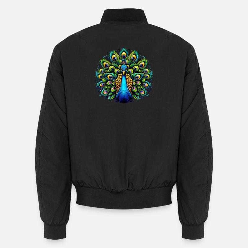 Pfau Unisex Bomberjacke