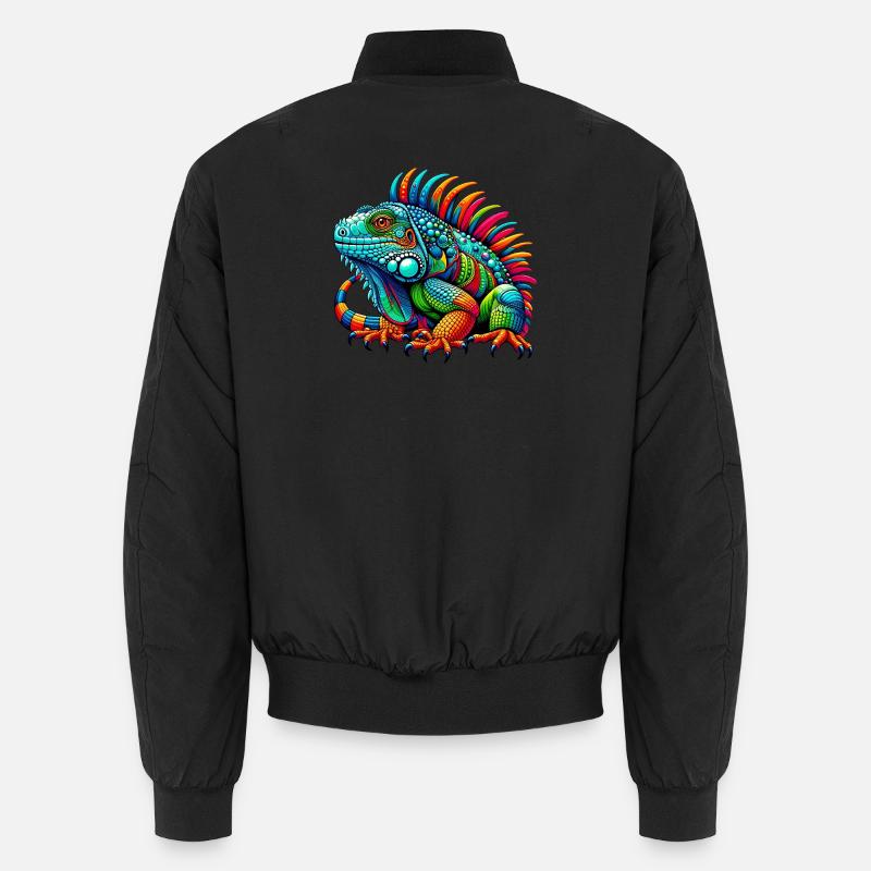 Leguan - Unisex Bomberjacke - Schwarz
