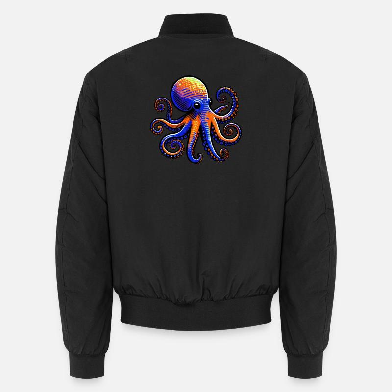 Krake - Unisex Bomberjacke - Schwarz