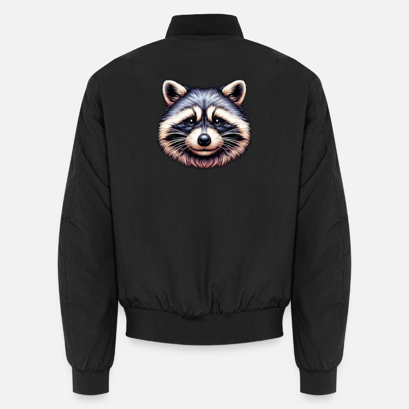 Waschbär - Unisex Bomberjacke - Schwarz
