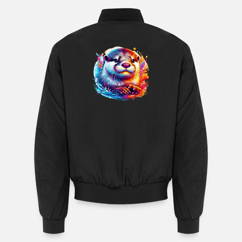 Loutre - Bomber unisexe - noir