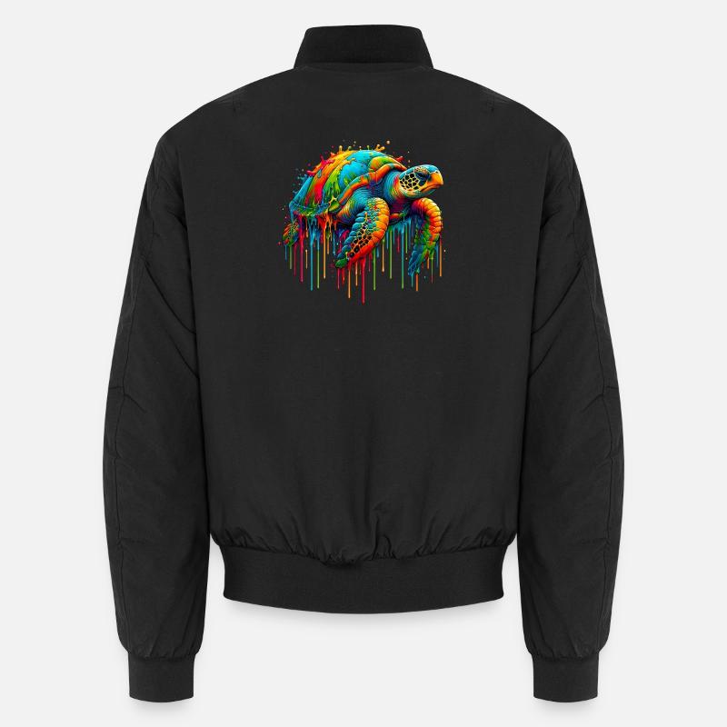 Schildkröte - Unisex Bomberjacke - Schwarz