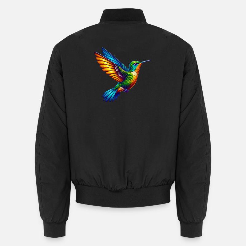 Kolibri - Unisex Bomberjacke - Schwarz
