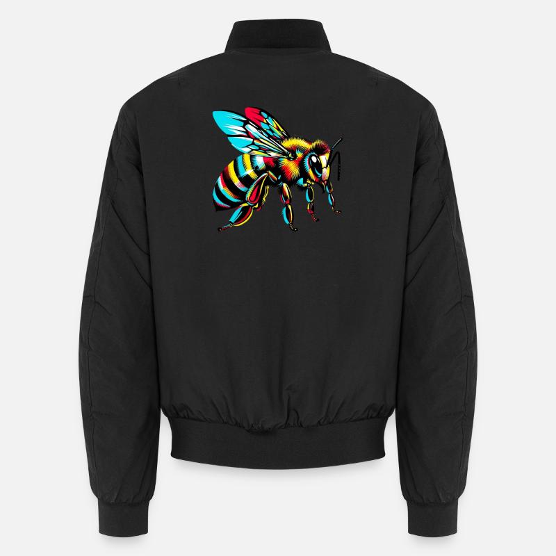 Biene - Unisex Bomberjacke - Schwarz
