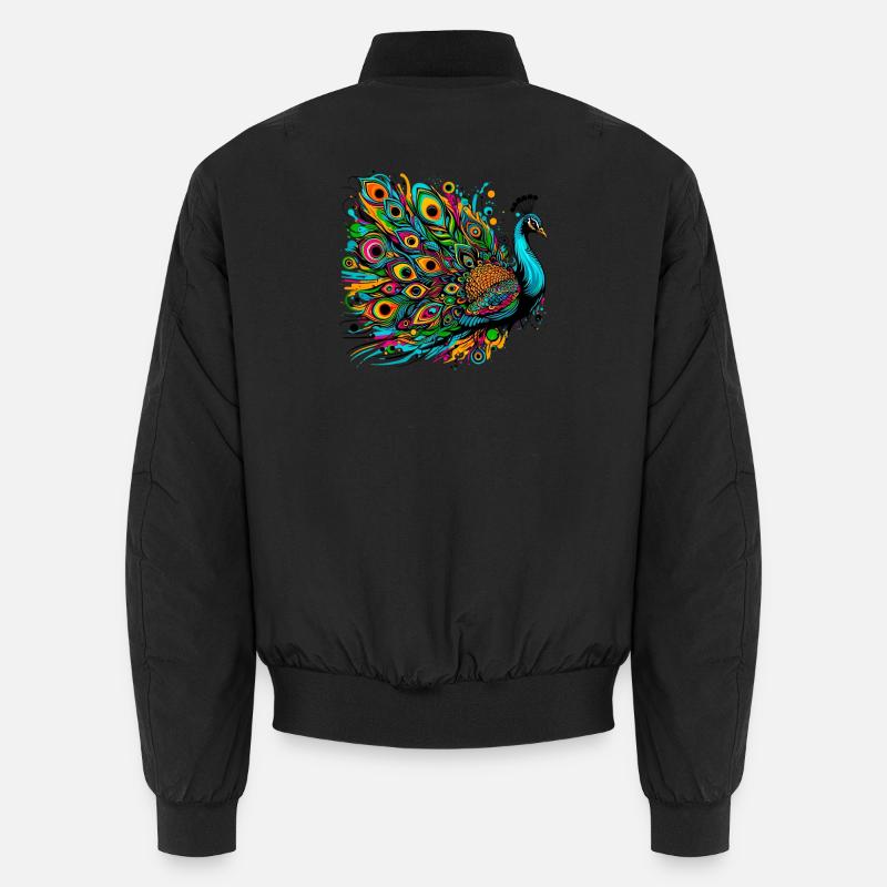 Peacock Unisex Bomber Jacket