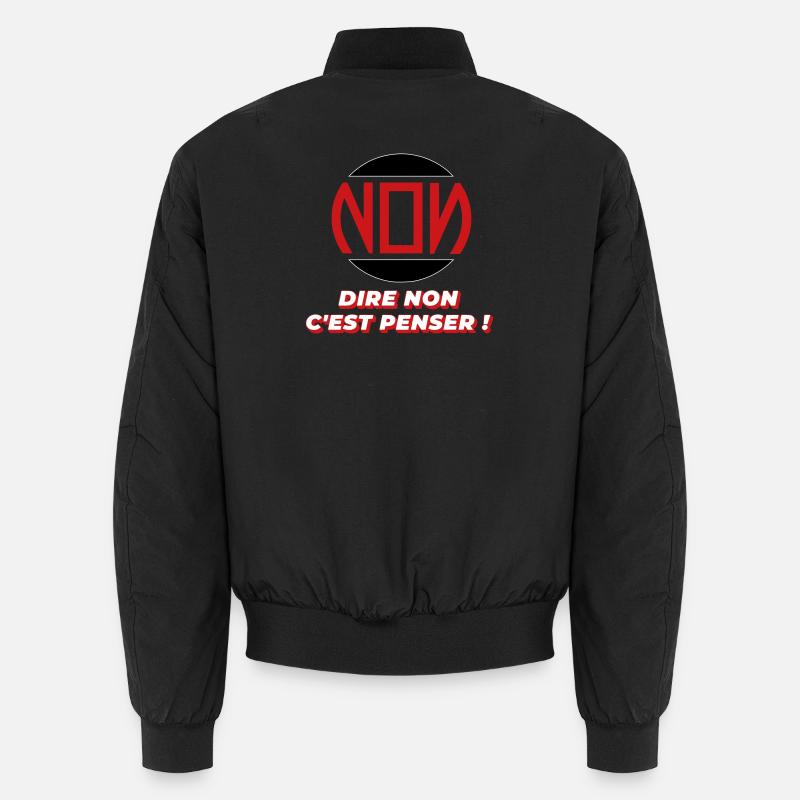 Ablehnen - Unisex Bomberjacke - Schwarz