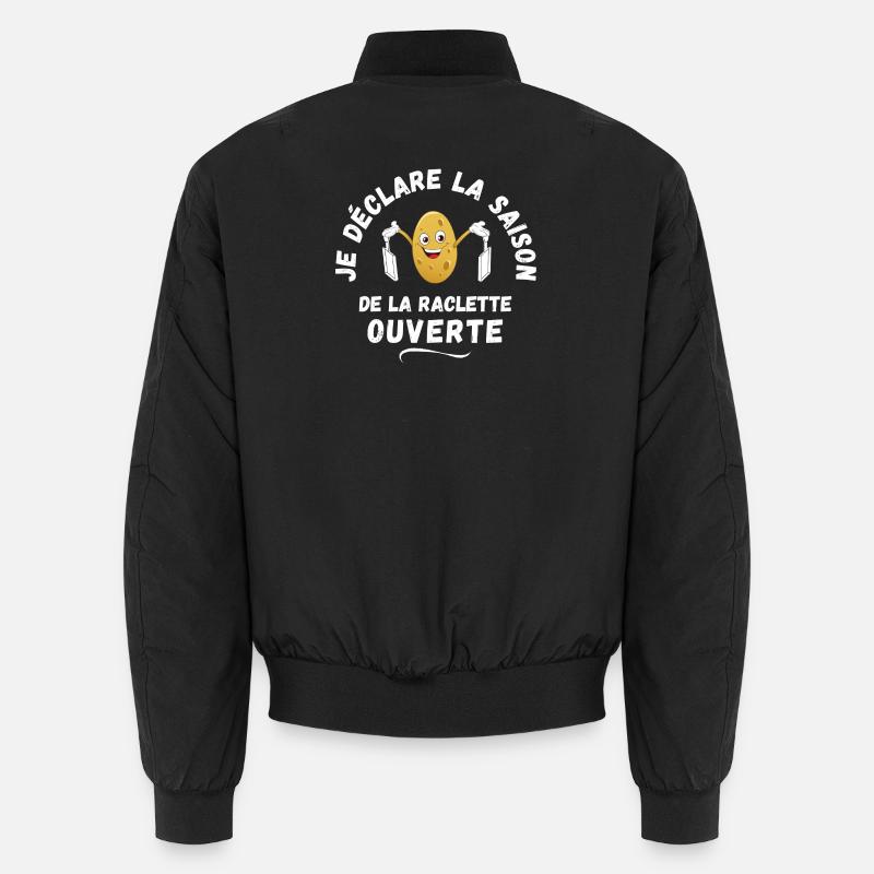 raclette, potato, melted cheese Unisex Bomber Jacket