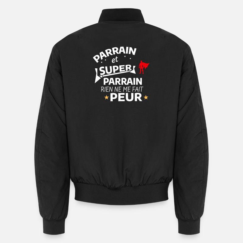 Custom Super Godfather with Caped Heroic Unisex Bomber Jacket