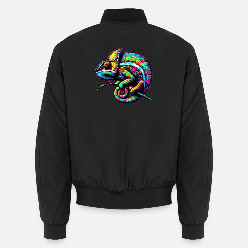 Chamäleon - Unisex Bomberjacke - Schwarz