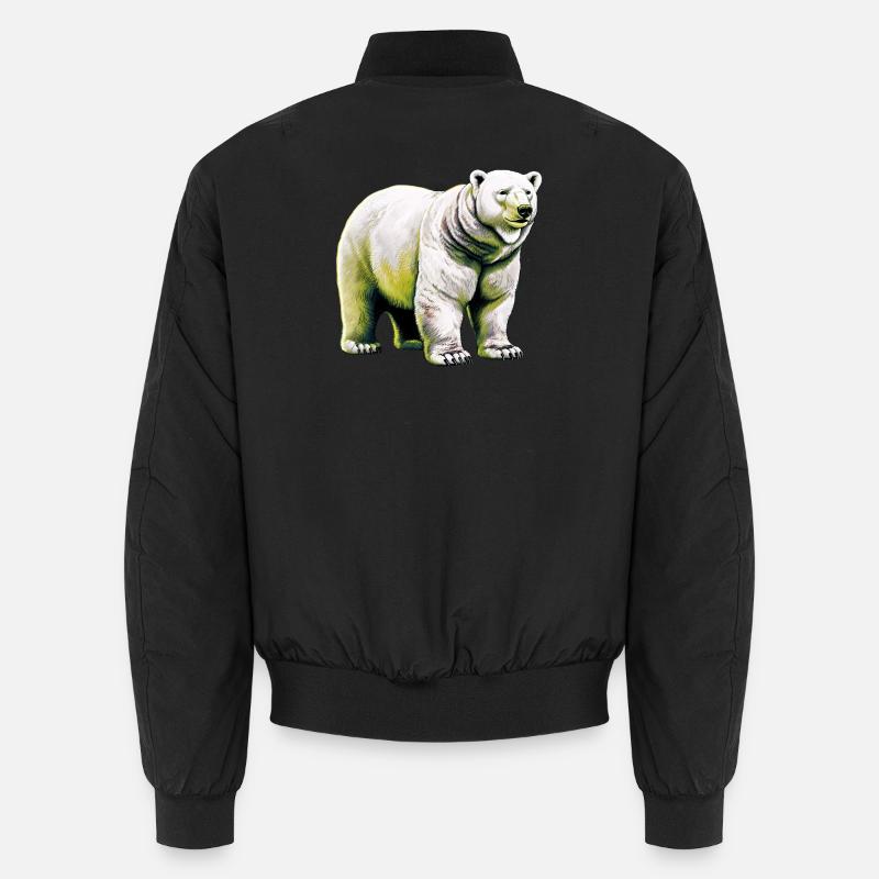 Weißer Eisbär Unisex Bomberjacke